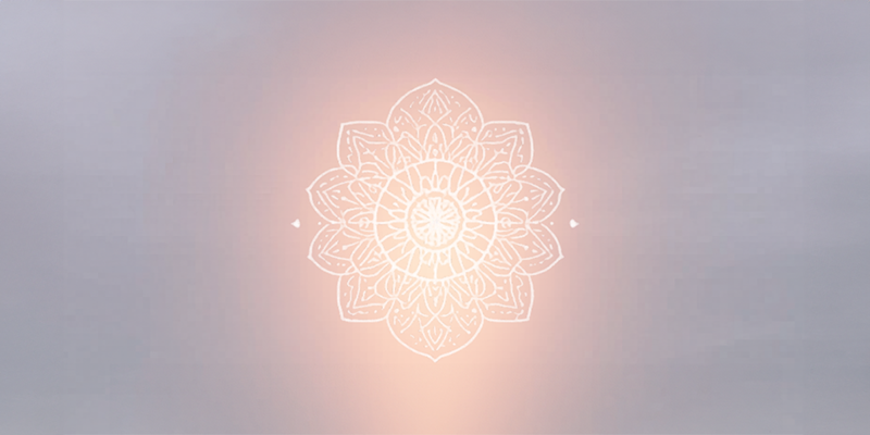lotus line drawing on soft pink background graphic for Reiki Healing event in Medford New Jersey June 11 2026